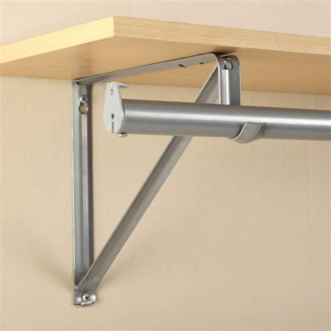 closet shelf system metal brackets|wall mounted closet shelf brackets.